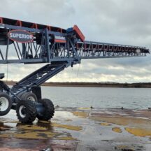 Aggregate Barge Loading Available At Port Keasbey