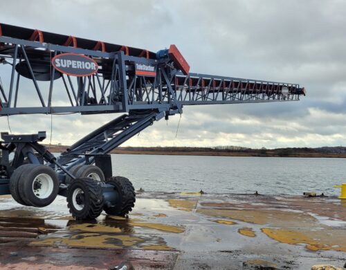 Aggregate Barge Loading Available At Port Keasbey